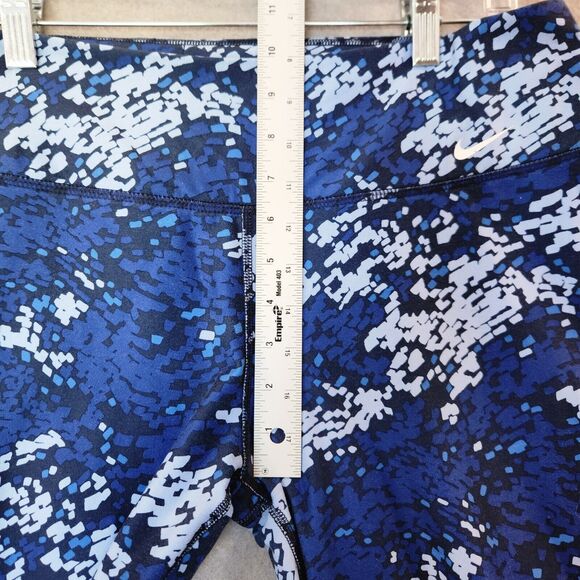 Womens Nike Dri-Fit‎ Legend Legging Recycled Poly Drift 3/4 Crop  Blue Pattern - Picture 7 of 14